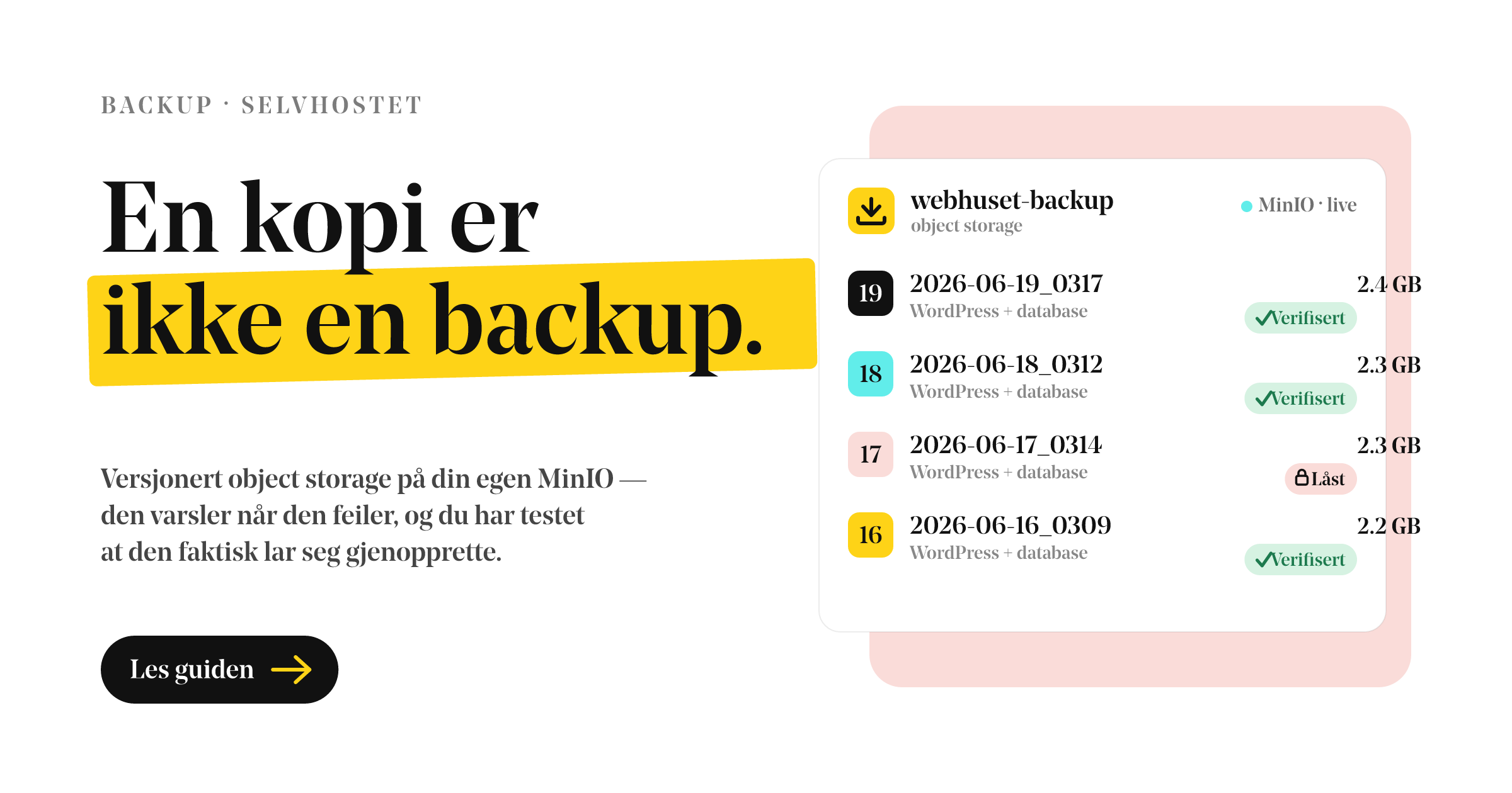 Slik bygger du en backup av nettsiden din som faktisk lar seg gjenopprette