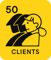 GoD Icons Milestones 50Clients Yellow